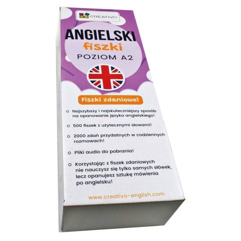 Angielski fiszki zdaniowe (poziom A2) CREATIVO Angielski fiszki zdaniowe (poziom A2) CREATIVO