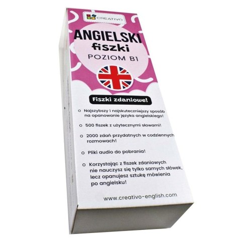 Angielski fiszki zdaniowe (poziom B1) CREATIVO Angielski fiszki zdaniowe (poziom B1) CREATIVO