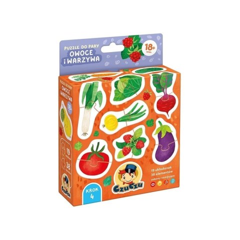 CzuCzu Puzzle do pary Owoce i warzywa 18m+ CzuCzu Puzzle do pary Owoce i warzywa 18m+