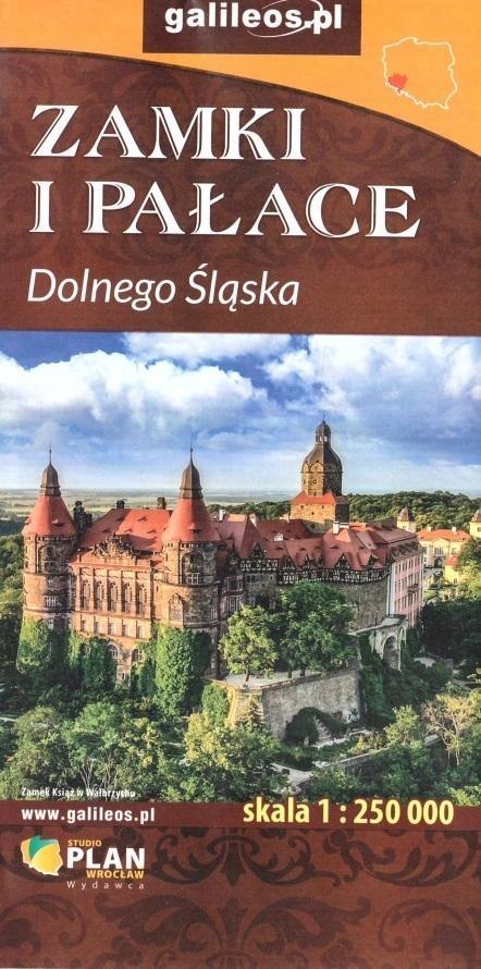 Mapa - Zamki i pałace Dolnego Śląska 1:250 000 Mapa - Zamki i pałace Dolnego Śląska 1:250 000