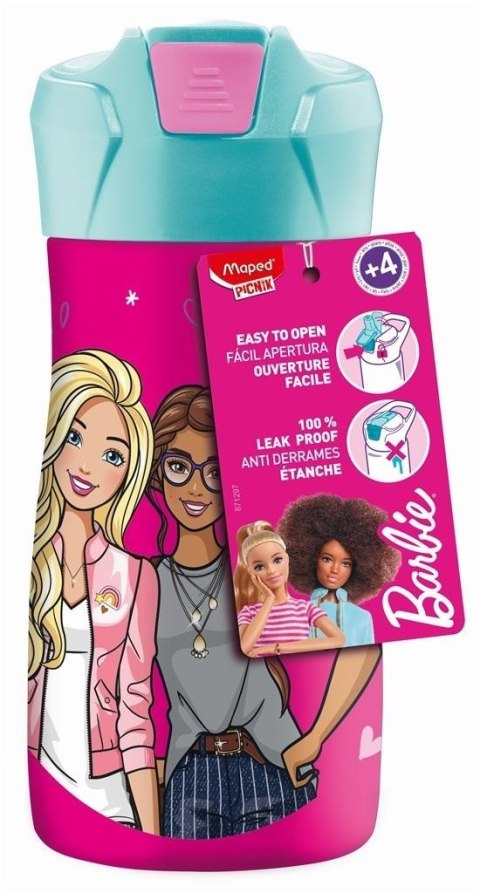 Butelka 430ml ze stali nierdzewnej Barbie MAPED Butelka 430ml ze stali nierdzewnej Barbie MAPED