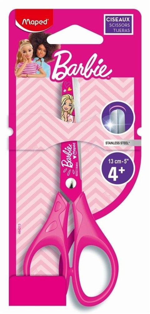 Nożyczki szkolne Barbie 13cm MAPED Nożyczki szkolne Barbie 13cm MAPED