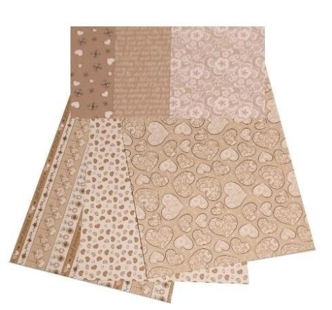 Karton obustronny 300g 24x34cm 3 akr MIX Karton obustronny 300g 24x34cm 3 akr MIX
