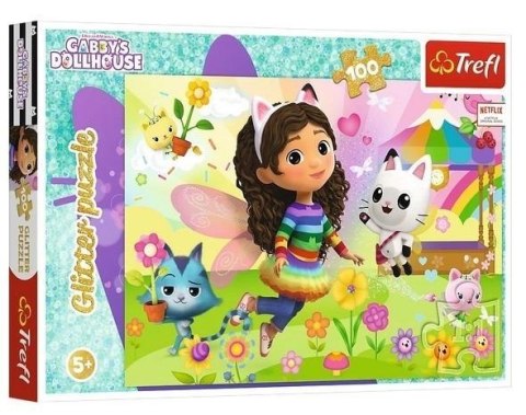 Puzzle 100 Glitter Brokatowa Gabby TREFL Puzzle 100 Glitter Brokatowa Gabby TREFL