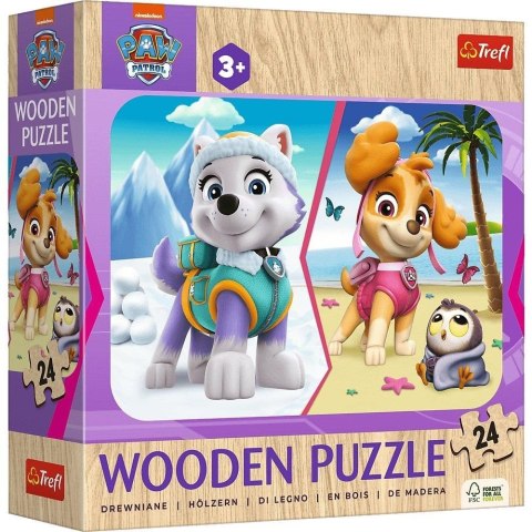 Puzzle drewniane 24 Dziewczęcy Psi Patrol TREFL Puzzle drewniane 24 Dziewczęcy Psi Patrol TREFL