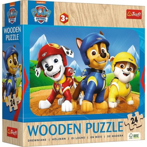 Puzzle drewniane 24 Urocza Psia Ekipa TREFL Puzzle drewniane 24 Urocza Psia Ekipa TREFL