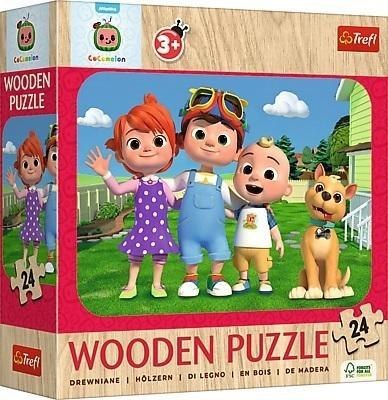 Puzzle drewniane 24 Wesoły Cocomelon TREFL Puzzle drewniane 24 Wesoły Cocomelon TREFL