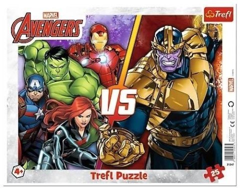 Puzzle ramkowe 25 Drużyna Avengers TREFL Puzzle ramkowe 25 Drużyna Avengers TREFL