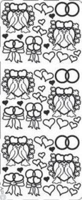 Stiker ażurowy srebrny Stiker ażurowy srebrny