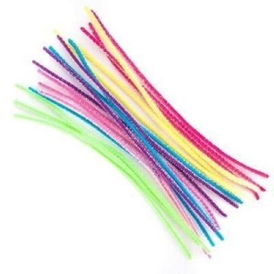 Druciki kreatywne 30cm opalizujące18szt Druciki kreatywne 30cm opalizujące18szt