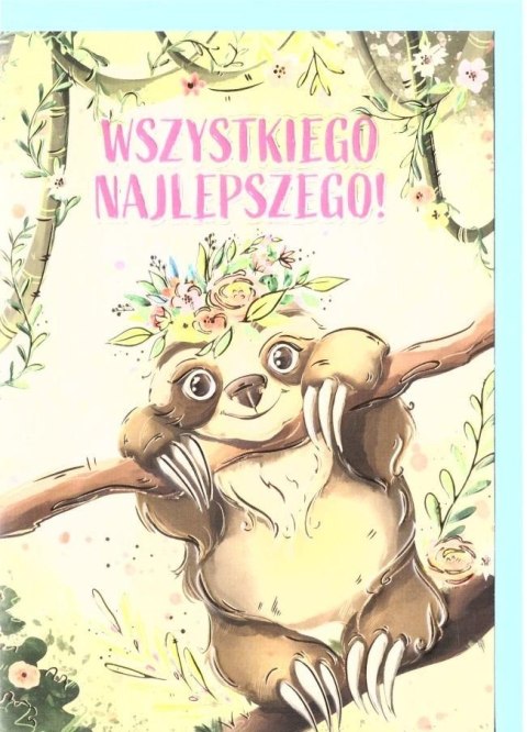 Karnet A5 Urodziny - Leniwiec Karnet A5 Urodziny - Leniwiec