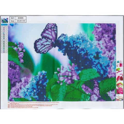 Diamentowa mozaika 5D - Butterfly 30x40 80889 Diamentowa mozaika 5D - Butterfly 30x40 80889