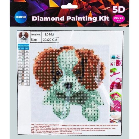 Diamentowa mozaika 5D - Puppy 20x20 80868 Diamentowa mozaika 5D - Puppy 20x20 80868