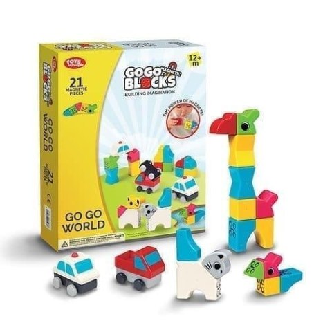 Klocki magnetyczne GO GO 21el Klocki magnetyczne GO GO 21el