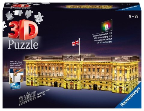 Puzzle 3D Budynki nocą: Pałac Buckingham Puzzle 3D Budynki nocą: Pałac Buckingham