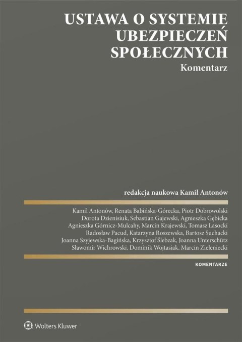 Ustawa o systemie ubezpieczeń społecznych Ustawa o systemie ubezpieczeń społecznych