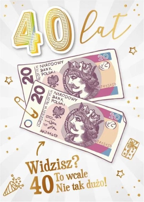 Karnet Urodziny 40 Karnet Urodziny 40