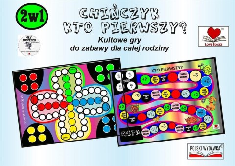 Kultowe gry planszowe 2w1. Chińczyk, Kto pierwszy? Kultowe gry planszowe 2w1. Chińczyk, Kto pierwszy?