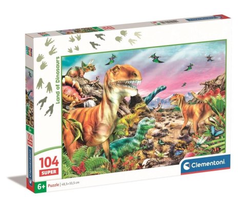 Puzzle 104 Super Kolor Land of Dinosaurus Puzzle 104 Super Kolor Land of Dinosaurus