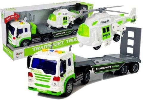 Transporter na baterie 1:16 z helikopterem Transporter na baterie 1:16 z helikopterem