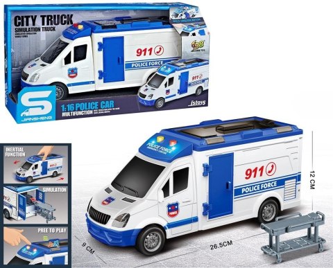 Ambulans policyjny ze światłem i dźwiękiem Ambulans policyjny ze światłem i dźwiękiem