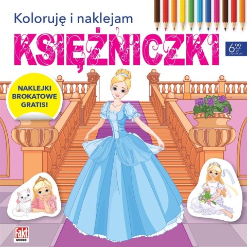 Koloruję i naklejam. Księżniczki Koloruję i naklejam. Księżniczki