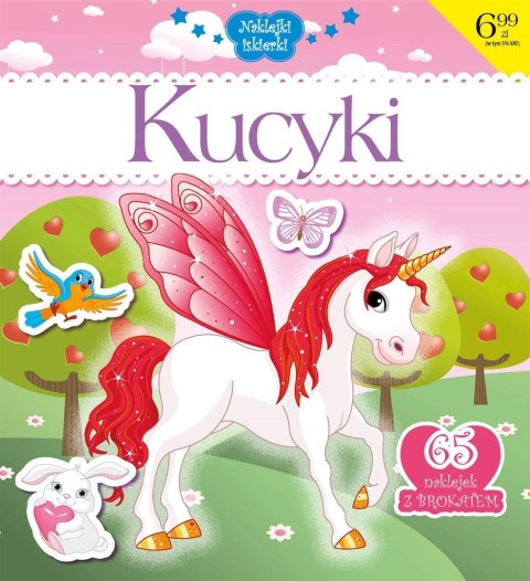 Naklejki iskierki z brokatem. Kucyki