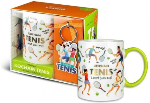 Zestaw kubek + brelok Kocham tenis Zestaw kubek + brelok Kocham tenis