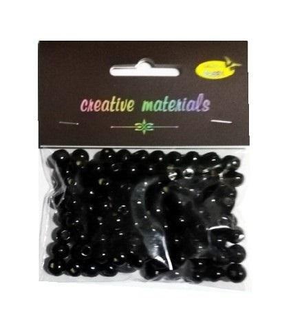 Koraliki drewniane czarne ok 26g ok150szt Koraliki drewniane czarne ok 26g ok150szt