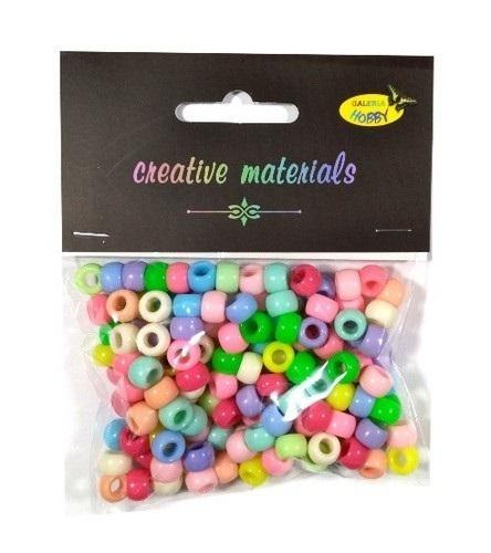 Koraliki pastelowe 6mm 35g ok.150szt Koraliki pastelowe 6mm 35g ok.150szt
