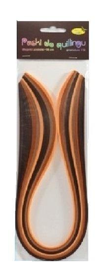 Paski do quillingu 10mmx50cm brązowe 100szt