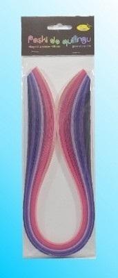 Paski do quillingu 3mmx50cm różowe 100szt Paski do quillingu 3mmx50cm różowe 100szt