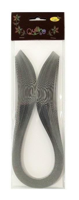Paski do quillingu 5mmx50cm brokatowe srebrne 50s Paski do quillingu 5mmx50cm brokatowe srebrne 50s
