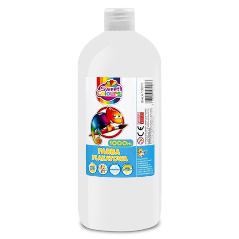 Farba plakatowa biała 1000ml