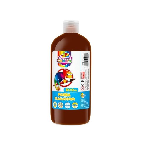 Farba plakatowa ciemnobrązowa 500ml Farba plakatowa ciemnobrązowa 500ml