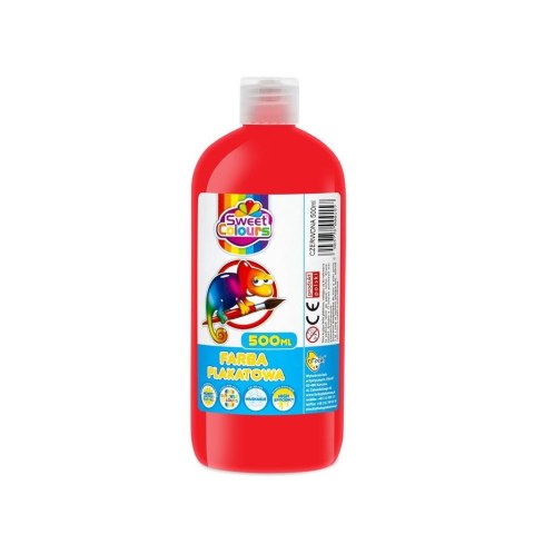 Farba plakatowa czerwona 500ml Farba plakatowa czerwona 500ml