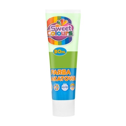Farba plakatowa w tubie zieleń jasna 30ml Farba plakatowa w tubie zieleń jasna 30ml