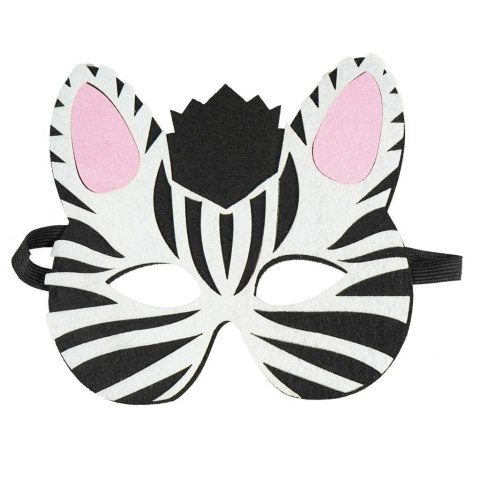 Filcowa maska zwierzątka - zebra Filcowa maska zwierzątka - zebra