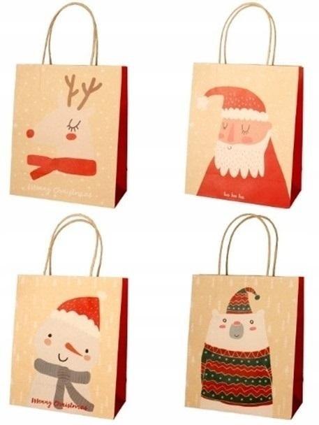 Torba prezentowa 26x32 kraft mix Torba prezentowa 26x32 kraft mix