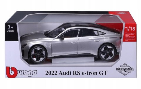 Audi RS e-tron GT silver 1:18 BBURAGO Audi RS e-tron GT silver 1:18 BBURAGO