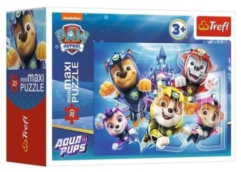 Puzzle 20 miniMaxi Wesołe pieski 4 TREFL Puzzle 20 miniMaxi Wesołe pieski 4 TREFL