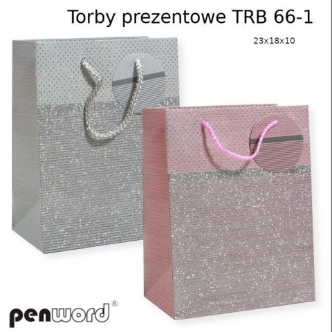 Torebka prezentowa 23x18x10cm MIX Torebka prezentowa 23x18x10cm MIX