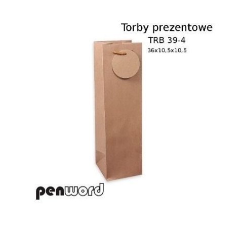 Torebka prezentowa craft 36x10,5x10,5cm Torebka prezentowa craft 36x10,5x10,5cm