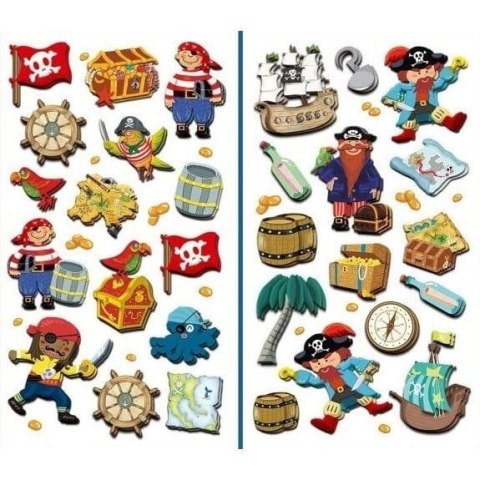 Naklejki 3D piraci MIX Naklejki 3D piraci MIX