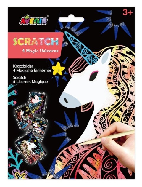 Wydrapywanki - 4 magiczne jednorożce Wydrapywanki - 4 magiczne jednorożce