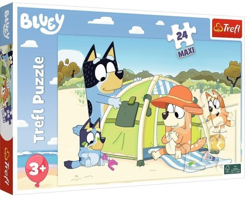 Puzzle 24 Maxi Wspaniały dzień Bluey TREFL Puzzle 24 Maxi Wspaniały dzień Bluey TREFL