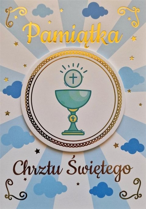 Karnet Chrzest chłopiec Karnet Chrzest chłopiec