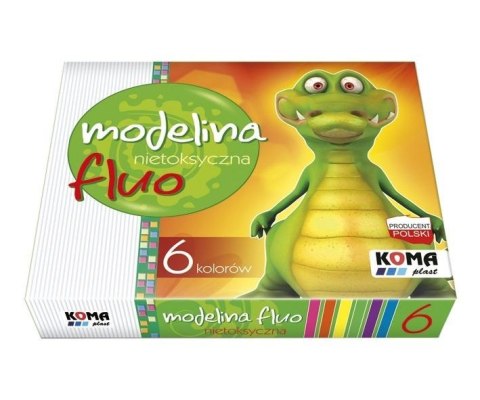 Modelina fluo 6 kolorów Modelina fluo 6 kolorów