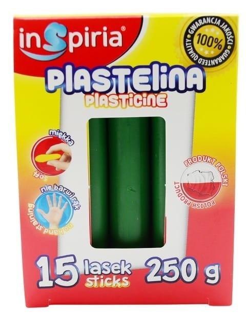 Plastelina ciemna zielona 15 lasek 250g Plastelina ciemna zielona 15 lasek 250g