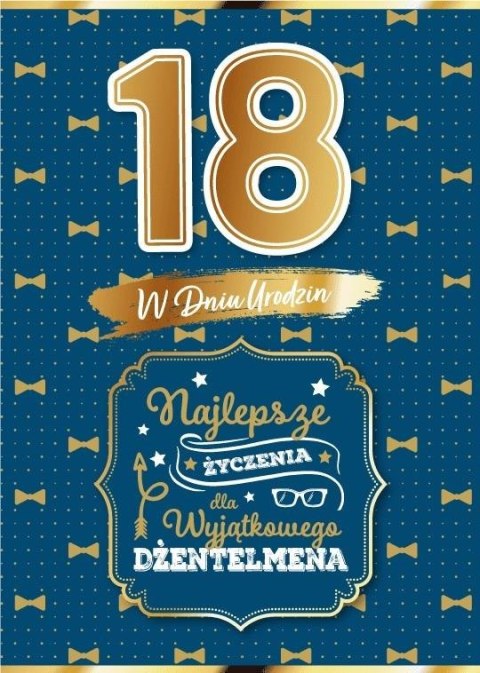 Karnet Urodziny 18 dla niego Karnet Urodziny 18 dla niego